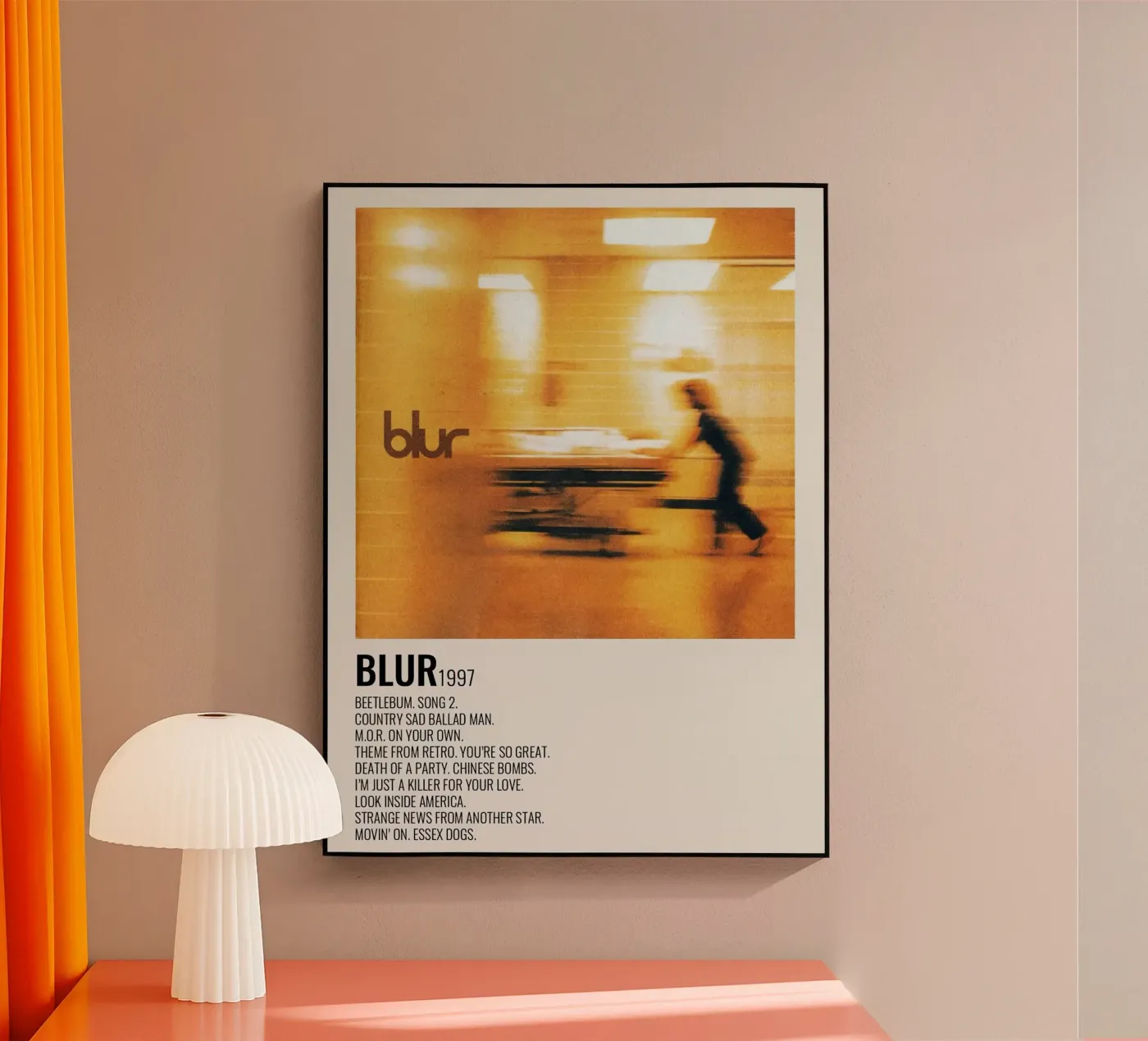 Blur Tracklists acryl van Banda Neira