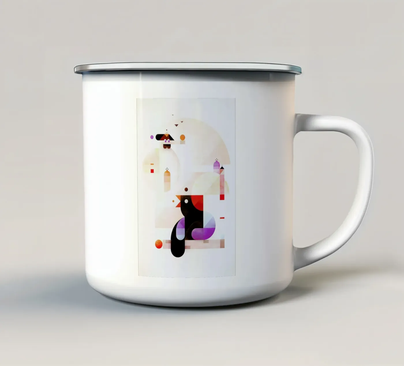 Bubbledream enamel mug by Antony Squizzato