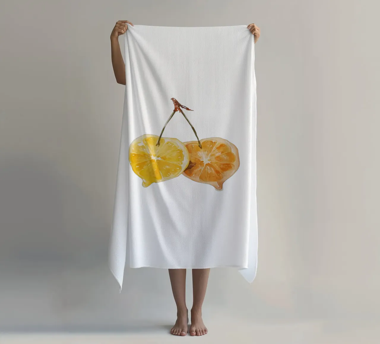 Limone e ciliegia telo mare da They Call Me Juja