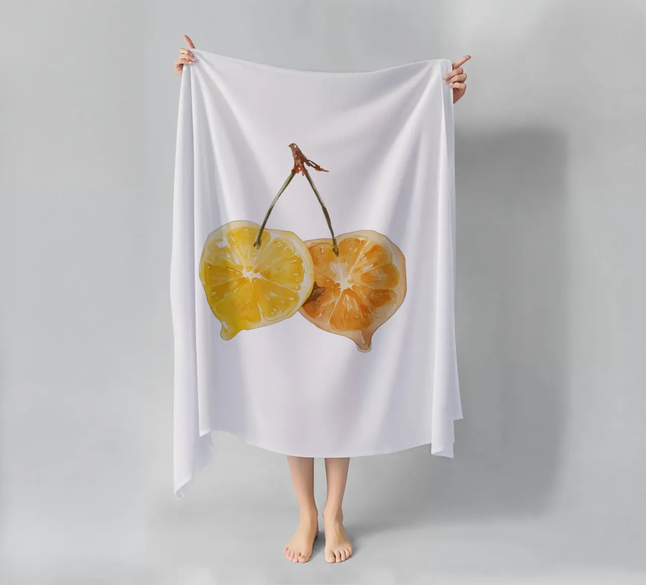 Limone e ciliegia telo mare da They Call Me Juja