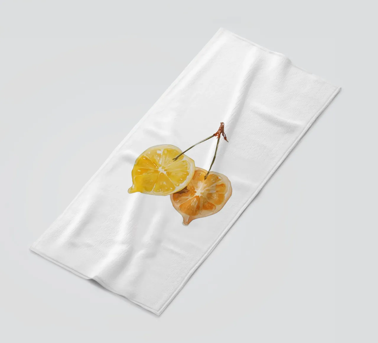 Limone e ciliegia telo mare da They Call Me Juja