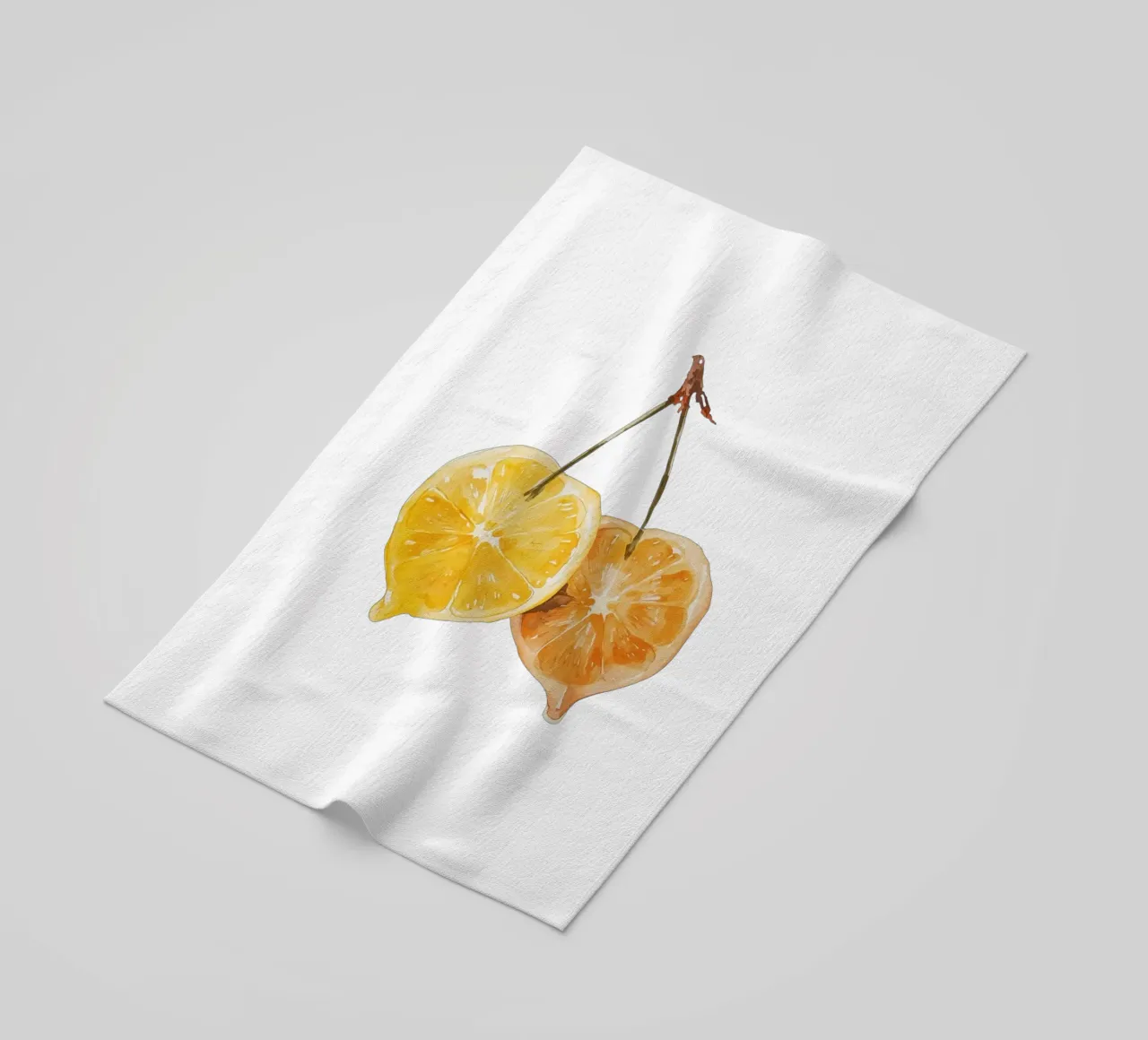 Limone e ciliegia telo mare da They Call Me Juja