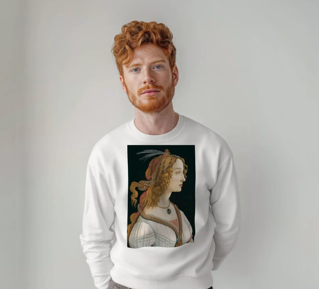 Sandro Botticelli - Ritratto idealizzato di signora felpa da Timeless Artworks