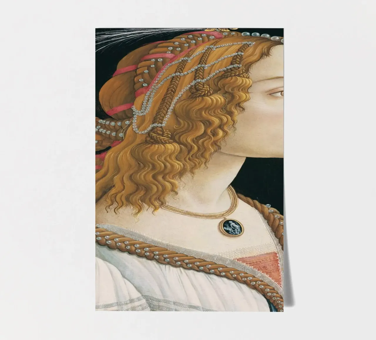 Sandro Botticelli - Idealized Portrait of a Lady sticker sheet by Timeless Artworks