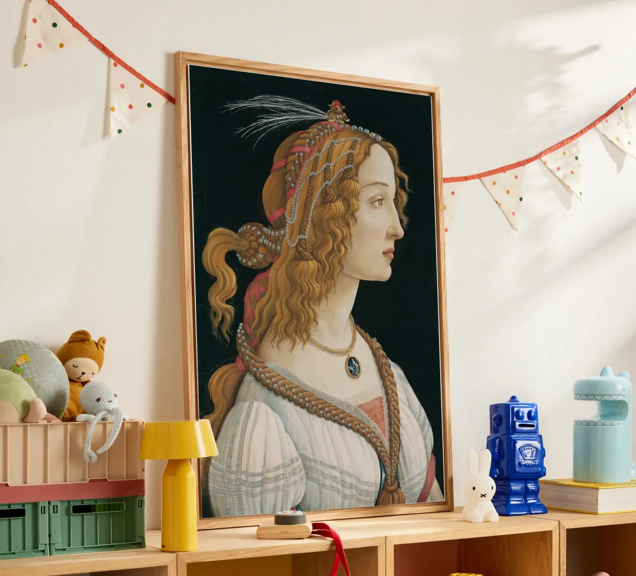 Sandro Botticelli - Ritratto idealizzato di signora plexiglass da Timeless Artworks