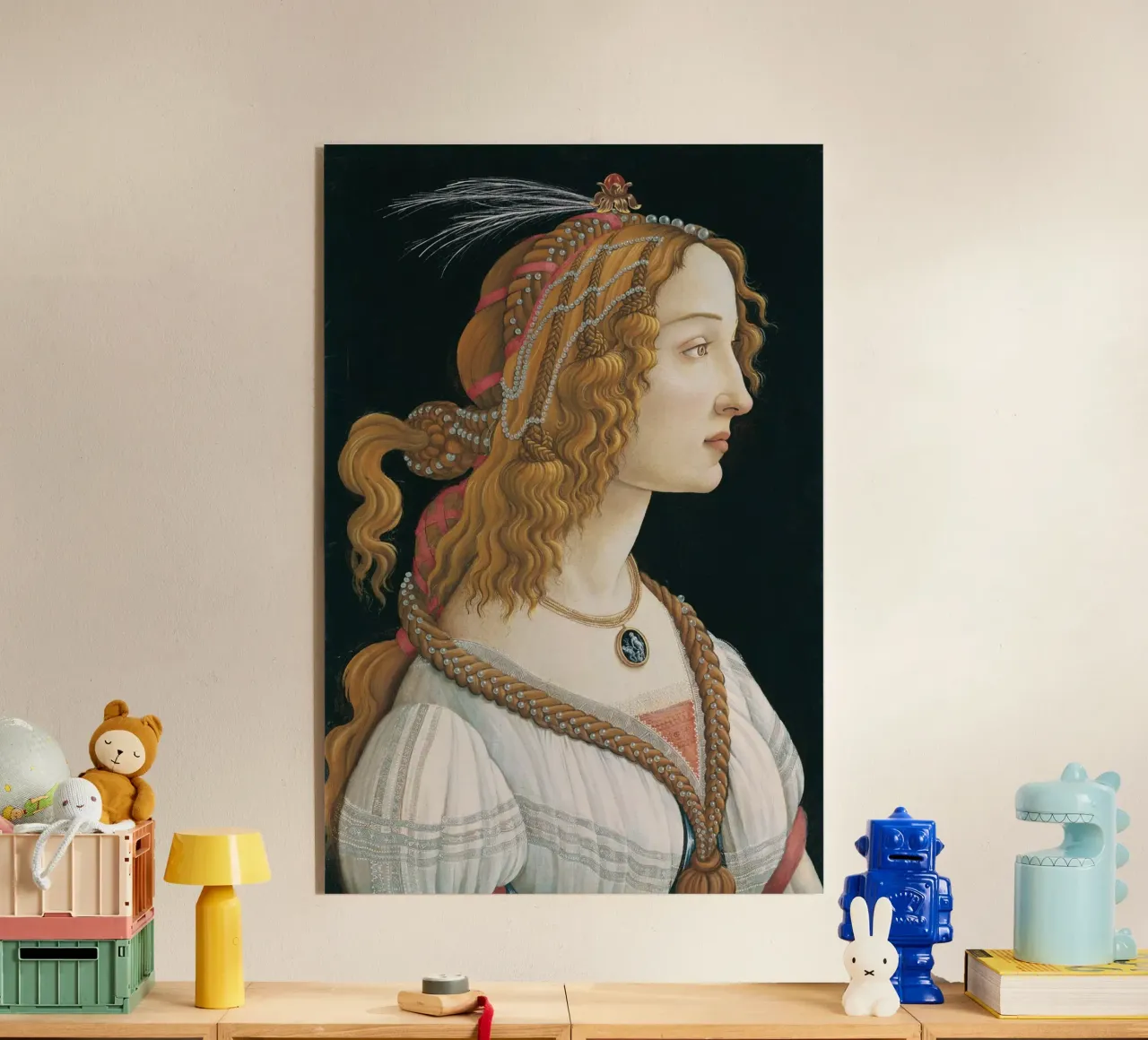 Sandro Botticelli - Ritratto idealizzato di signora plexiglass da Timeless Artworks