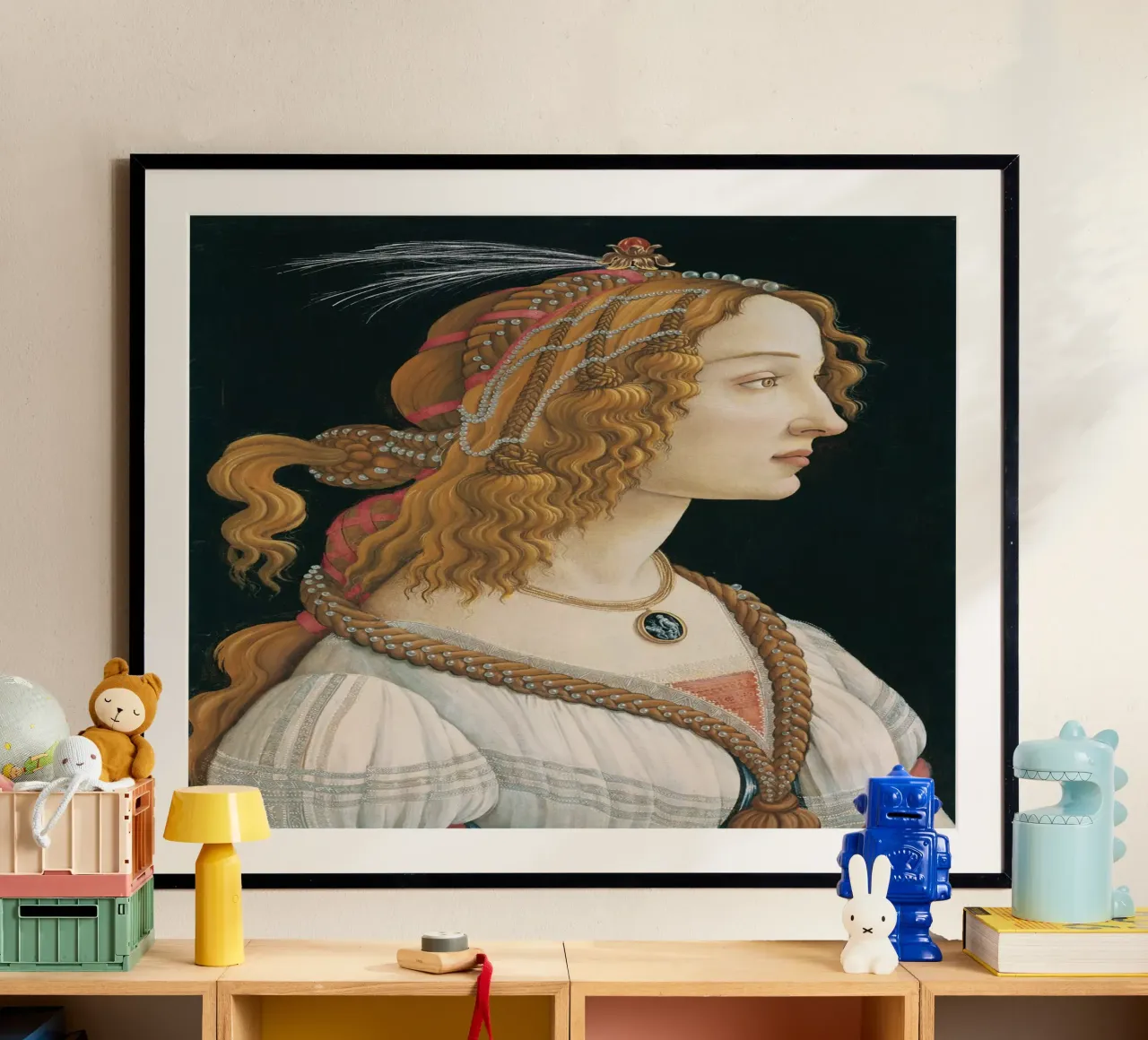 Sandro Botticelli - Ritratto idealizzato di signora carta hahnemühle da Timeless Artworks