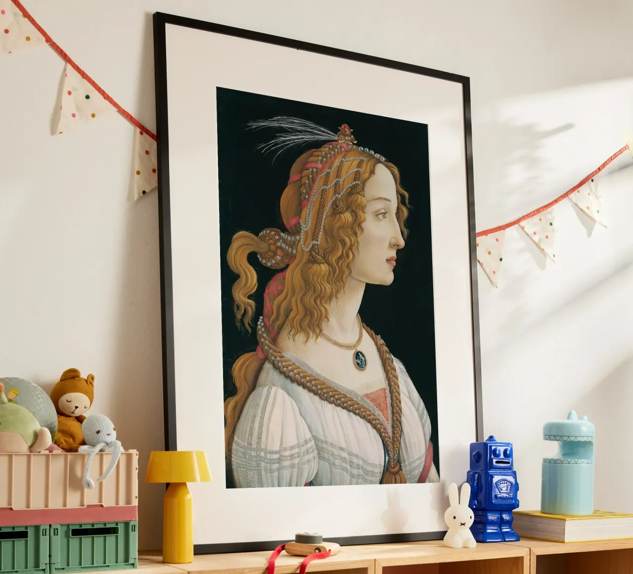 Sandro Botticelli - Ritratto idealizzato di signora carta hahnemühle da Timeless Artworks