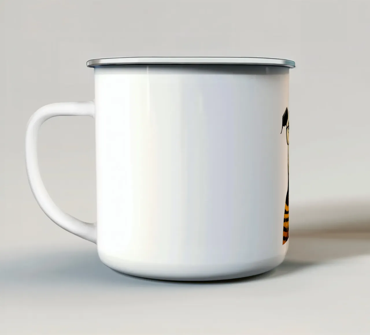 Yellow Dog No. 01 tazza in smalto da lazydaypaper