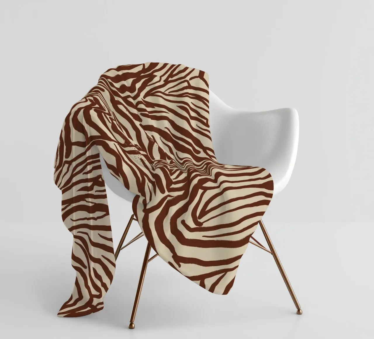 Zebra Pattern Design fleecedeken van Life of Pie