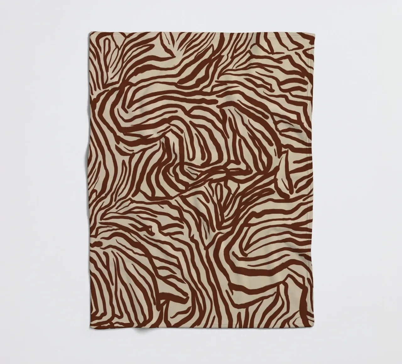 Zebra Pattern Design fleecedeken van Life of Pie