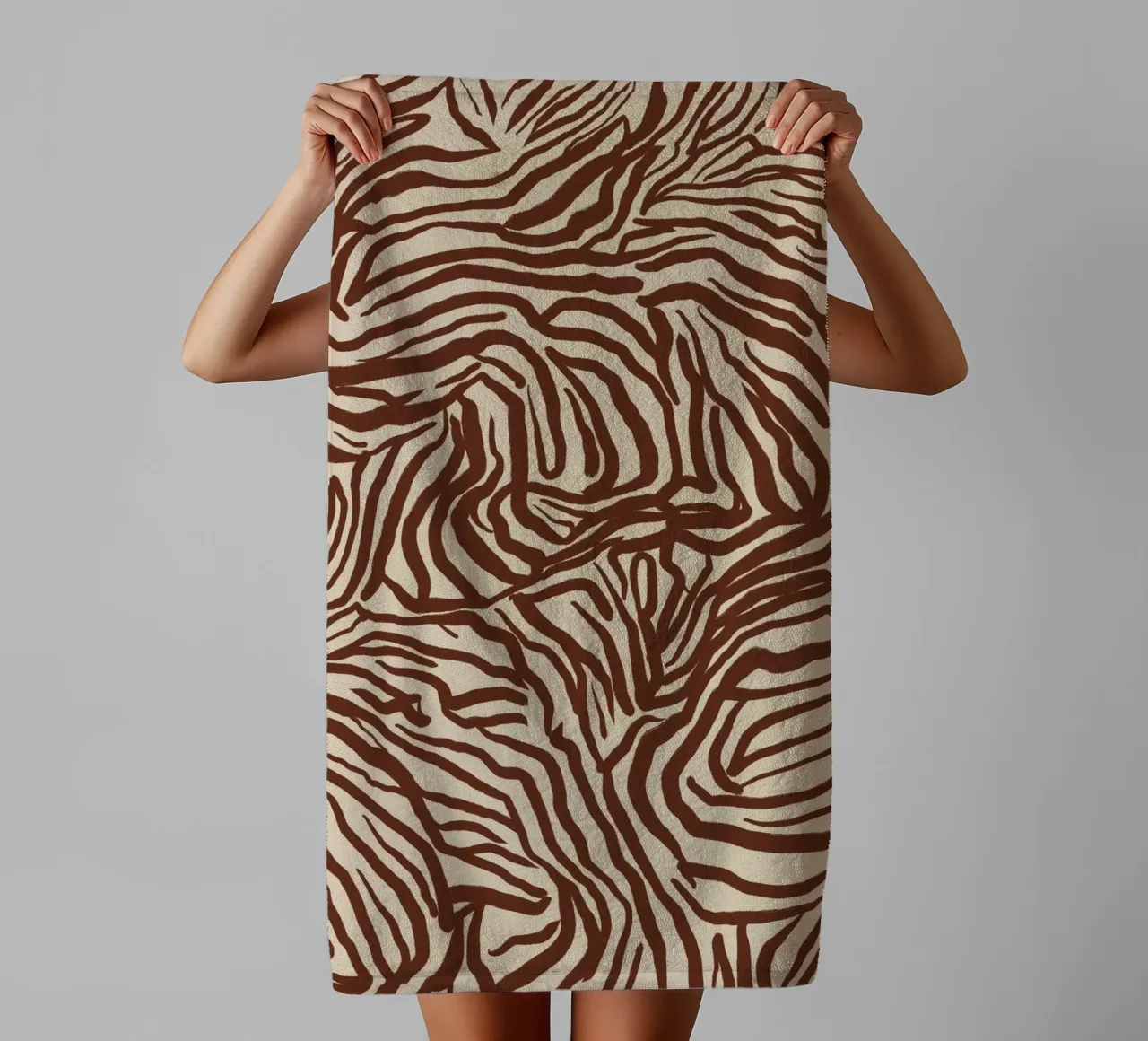 Zebra Pattern Design towel by Life of Pie