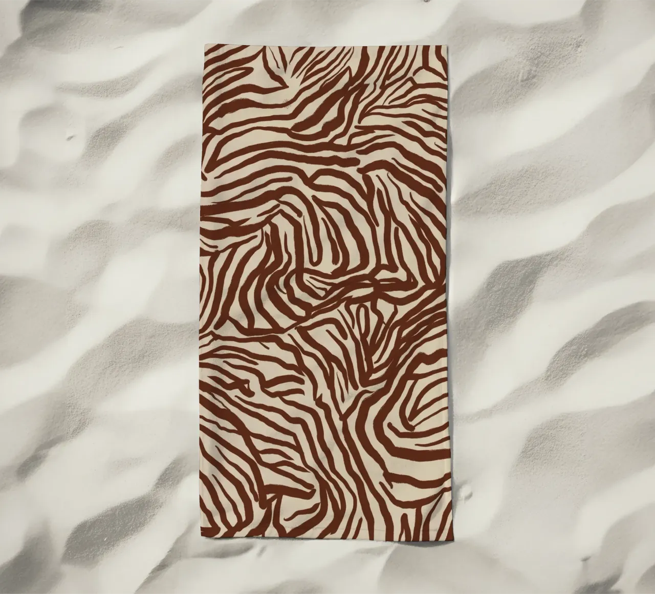 Design con motivo a zebra telo mare da Life of Pie