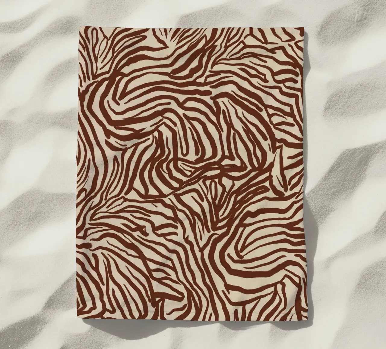 Design con motivo a zebra telo mare da Life of Pie