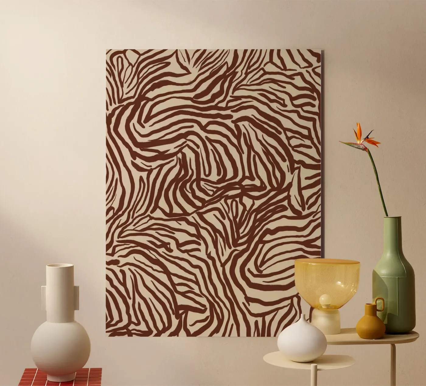 Zebra Pattern Design panneau forex de Life of Pie