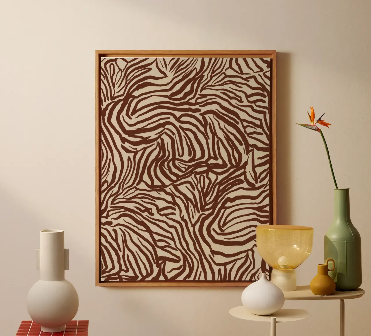 Zebra-Muster-Design Leinwand von Life of Pie