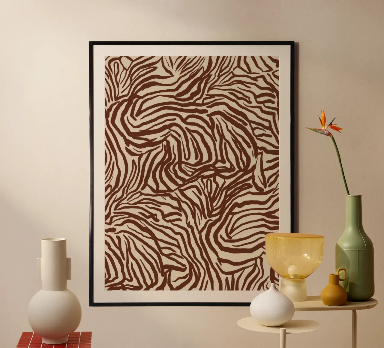 Zebra Pattern Design poster by Life of Pie