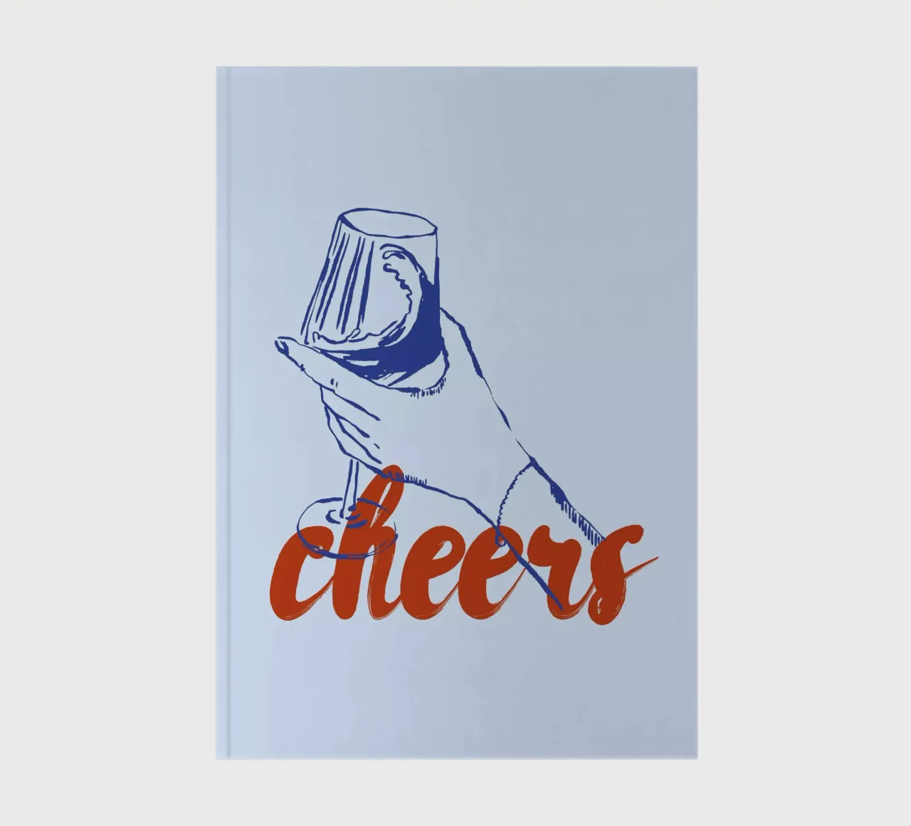 Boho Food 13 Cheers notebook by Boho Print Collection