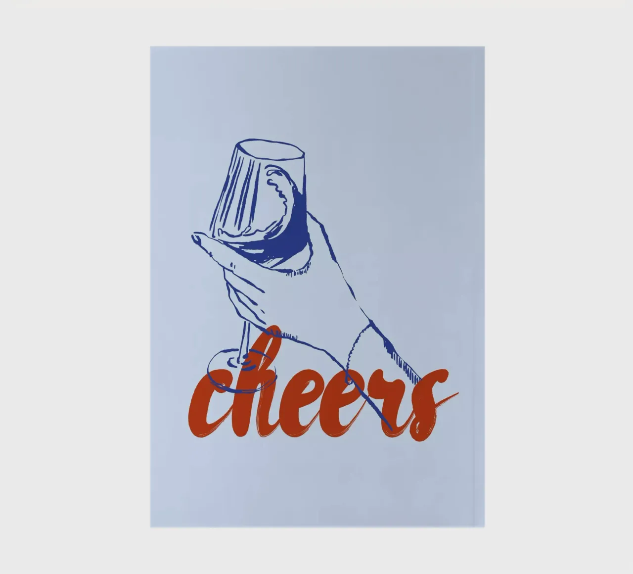 Boho Food 13 Cheers notebook by Boho Print Collection