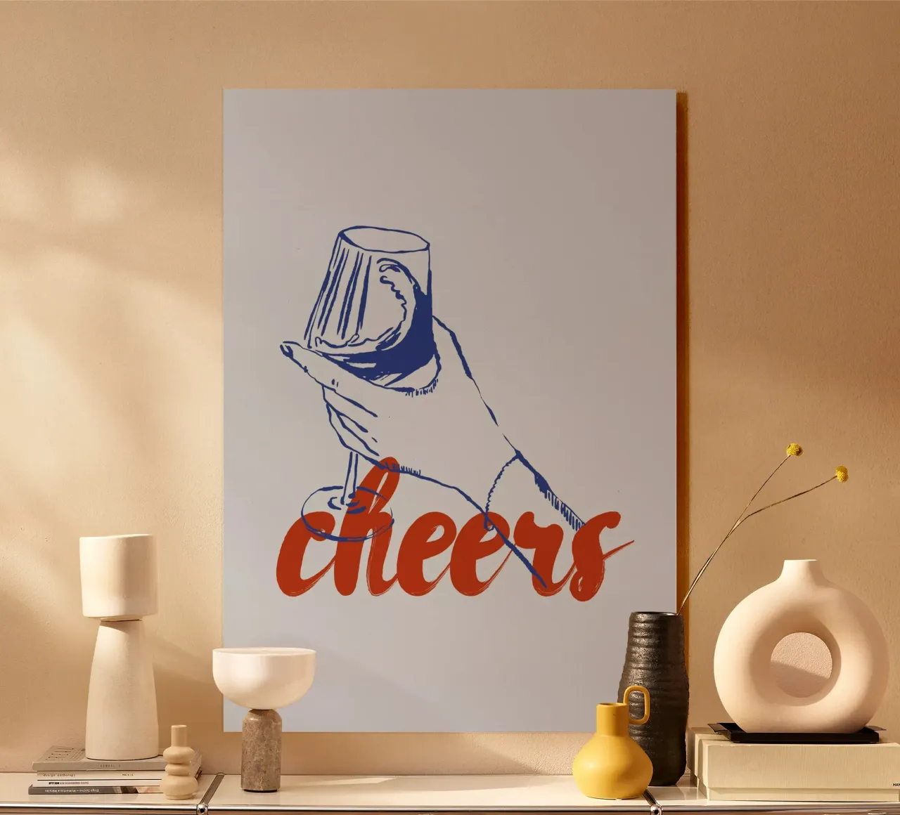 Boho Food 13 Cheers alluminio dibond da Boho Print Collection