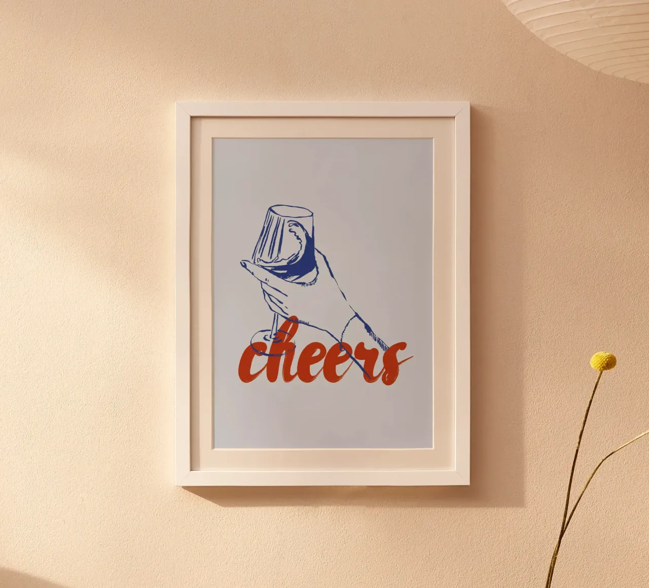 Boho Food 13 Cheers poster da Boho Print Collection