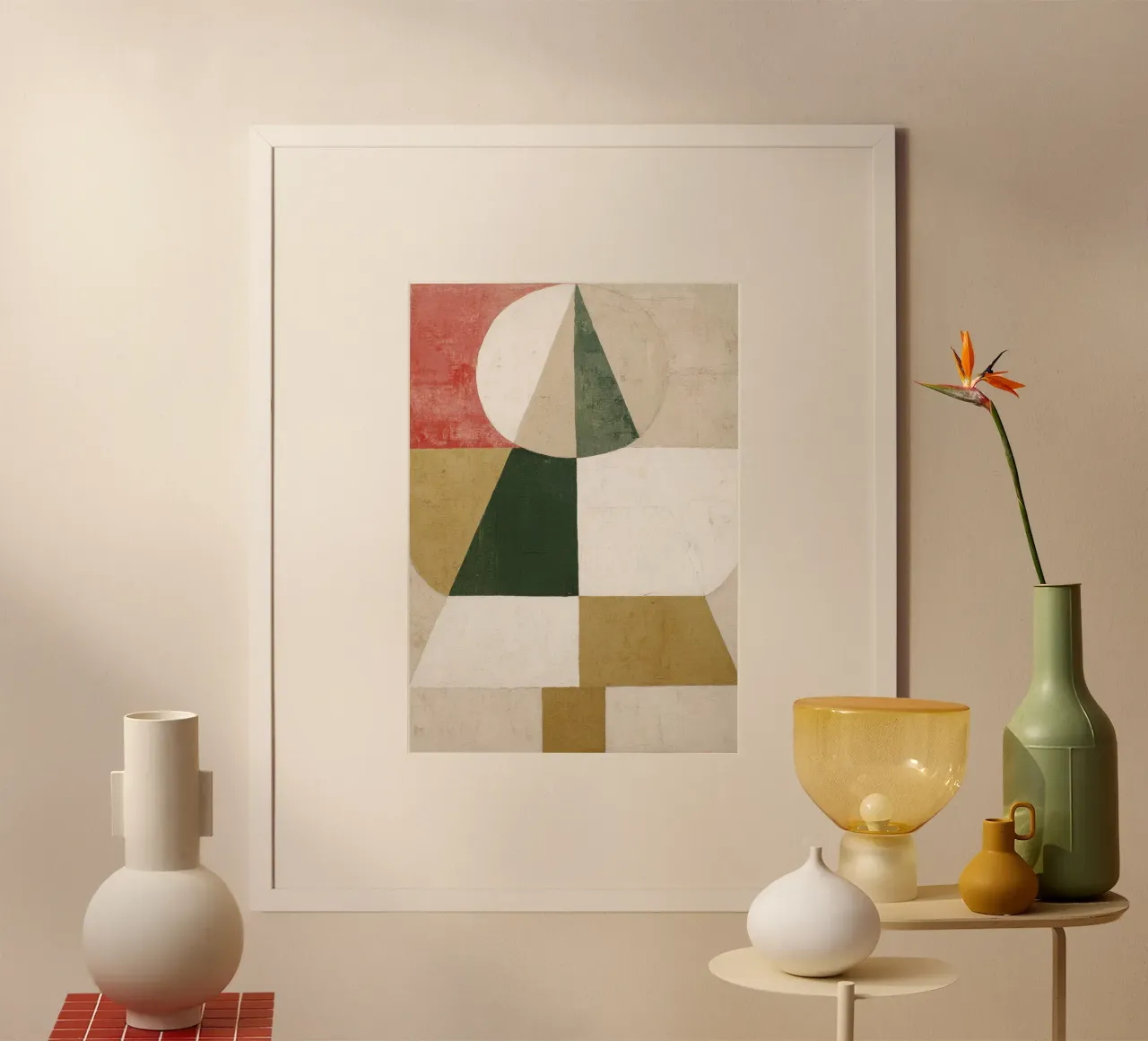 Geometric Pine Tree poster da La Collagerie