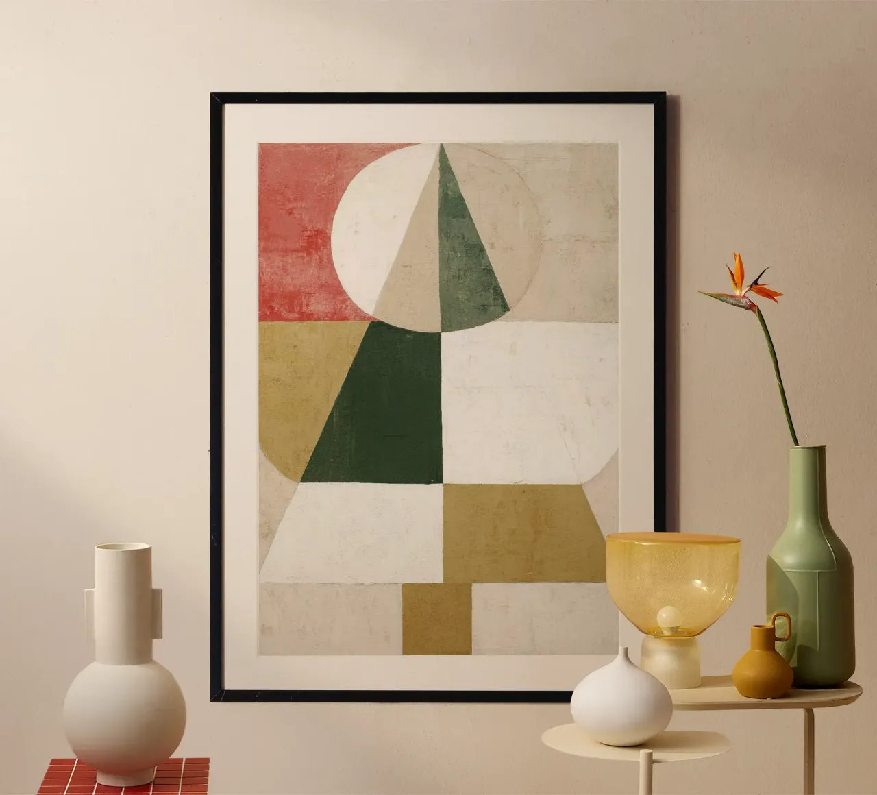 Geometric Pine Tree poster da La Collagerie