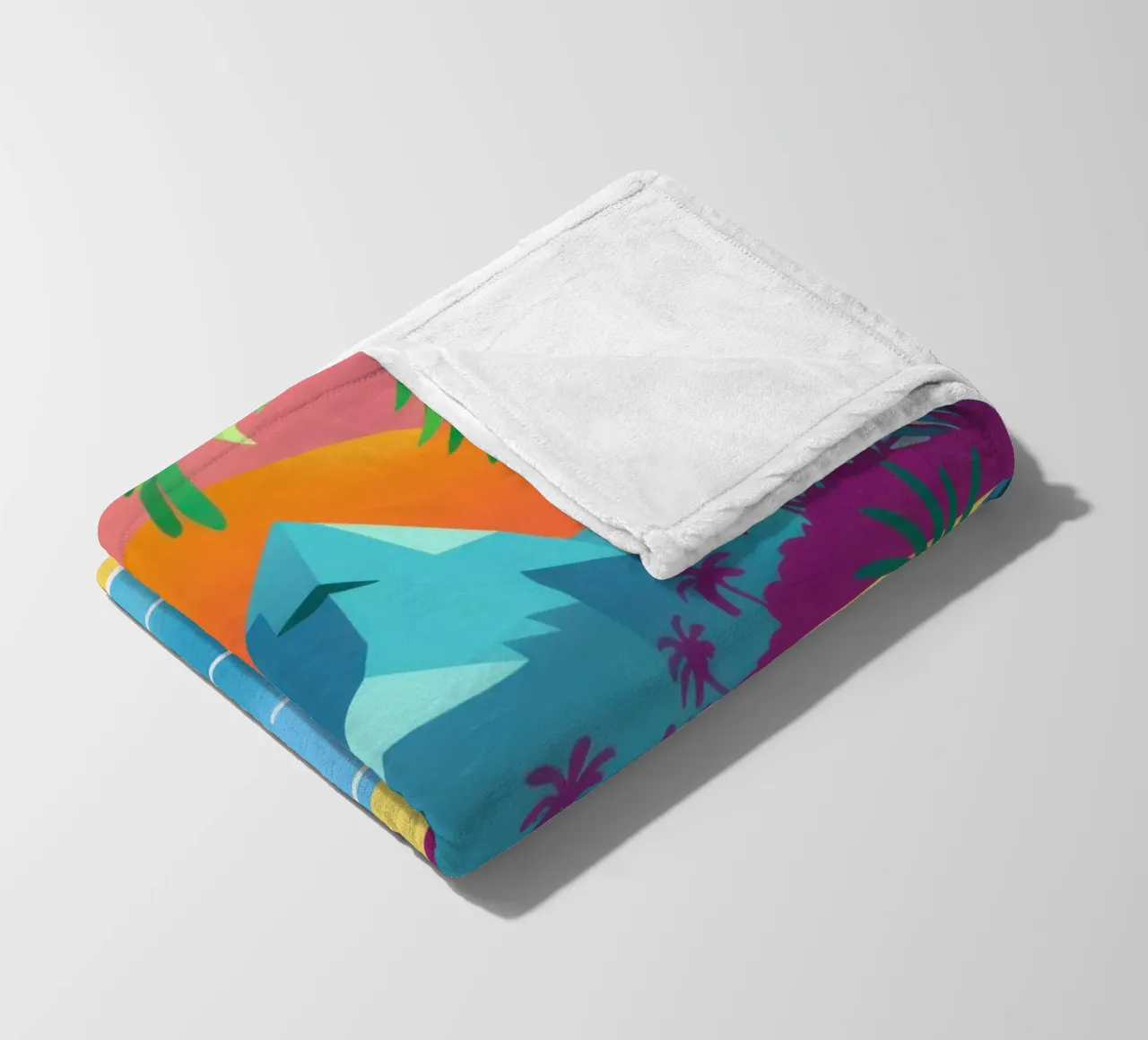 Poolside Paradiesblick Fleecedecke von Sky Velour