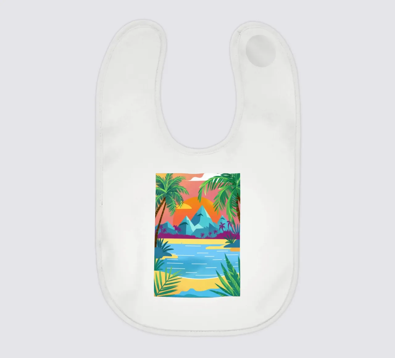 Poolside Paradiesblick Babylätzchen von Sky Velour