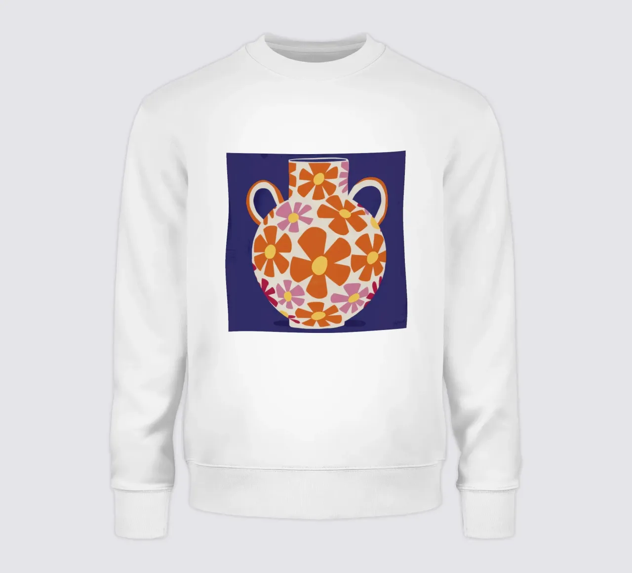 Terracotta Patterned Vase felpa da Sky Velour