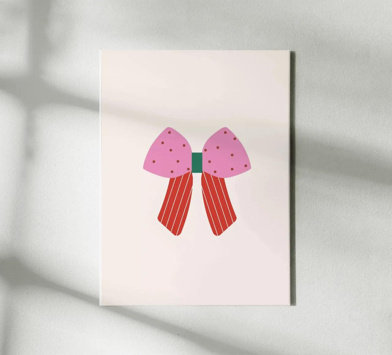 Papillon rosa tela con Cornice a cassetta da janamossmann