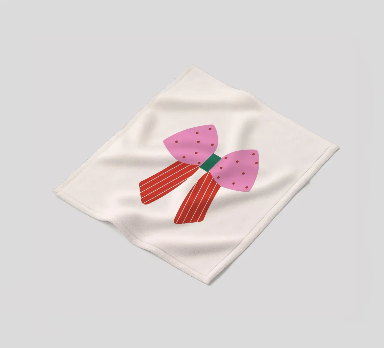 Papillon rosa coperta in pile da janamossmann