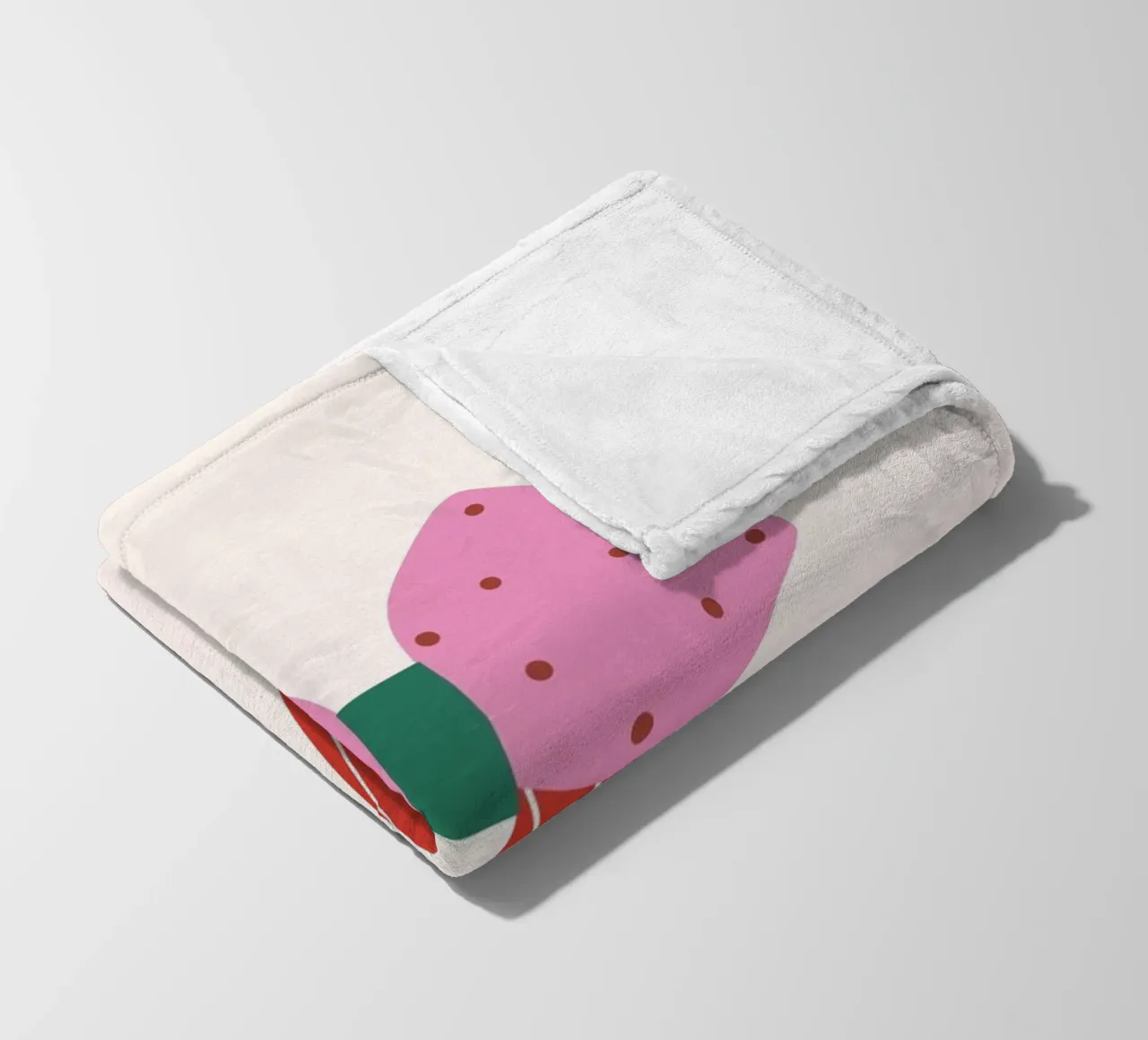 Papillon rosa coperta in pile da janamossmann