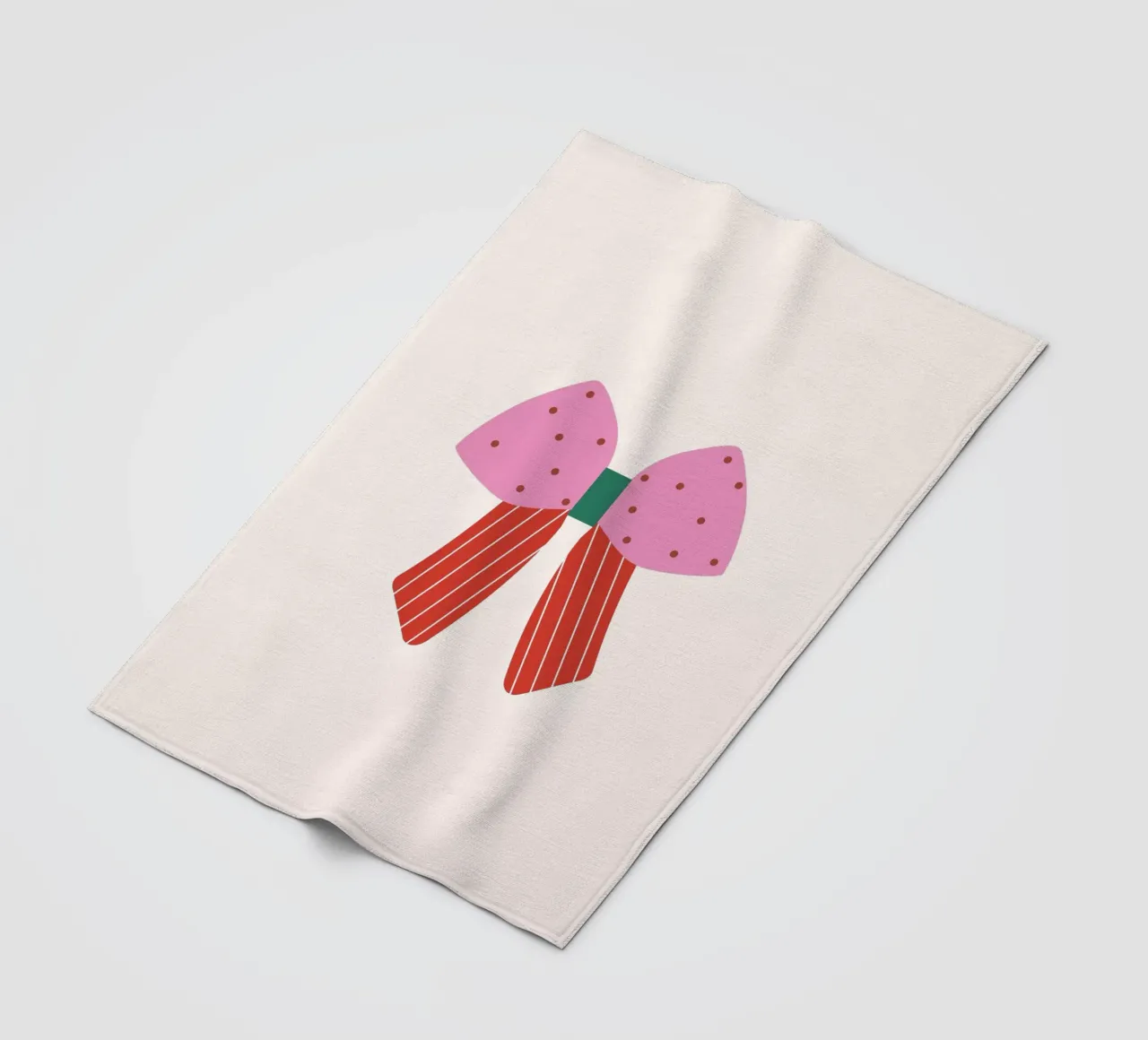 Papillon rosa coperta in pile da janamossmann