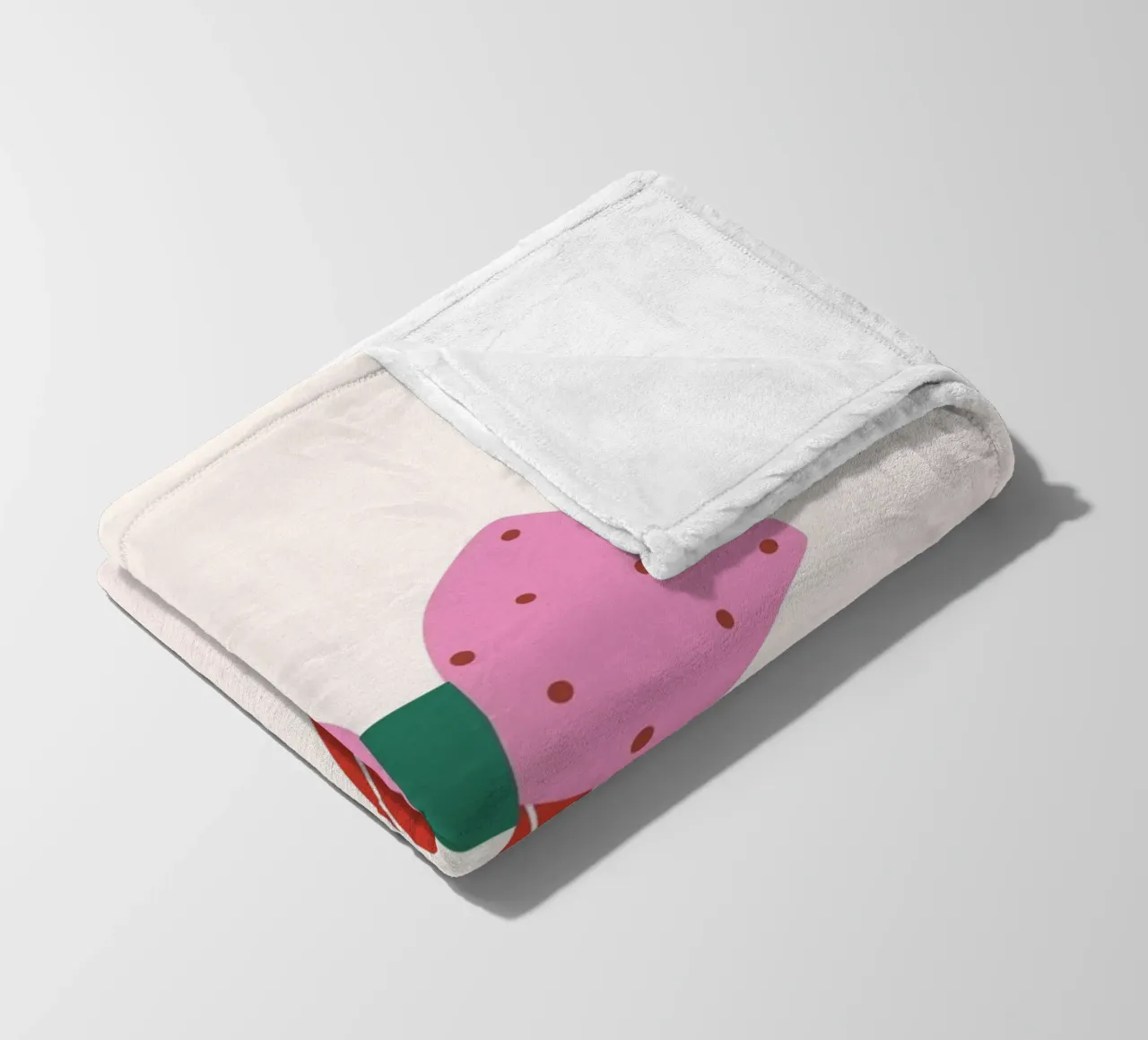 Papillon rosa coperta in pile da janamossmann
