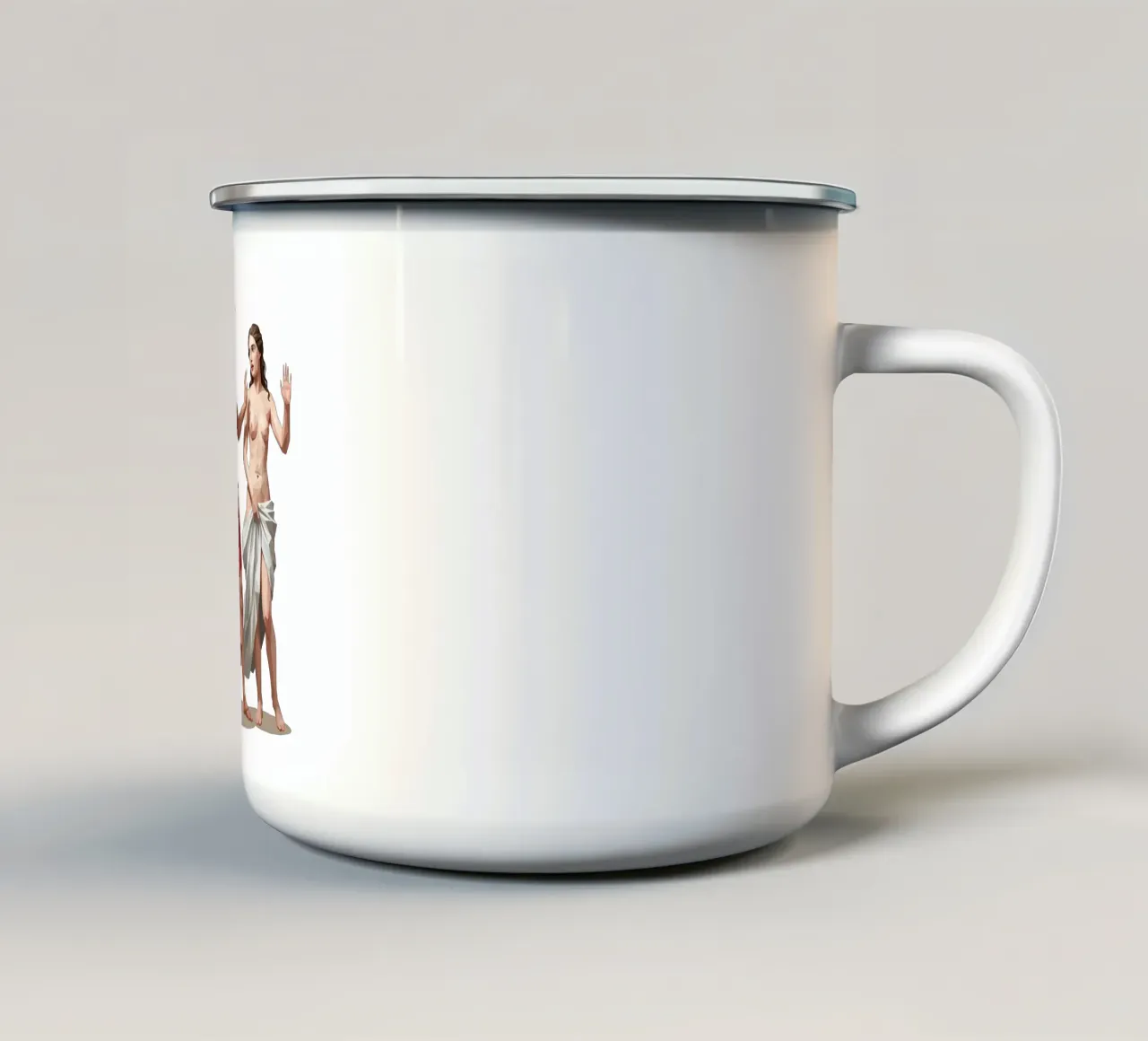 Giove e Callisto tazza in smalto da Low Profile