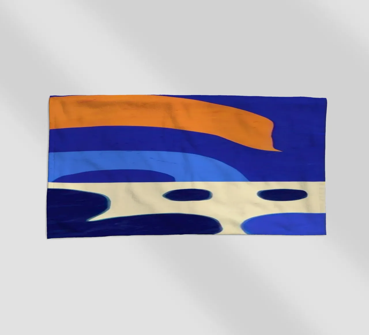 Bold Folkloric Forms beach towel by Sky Velour