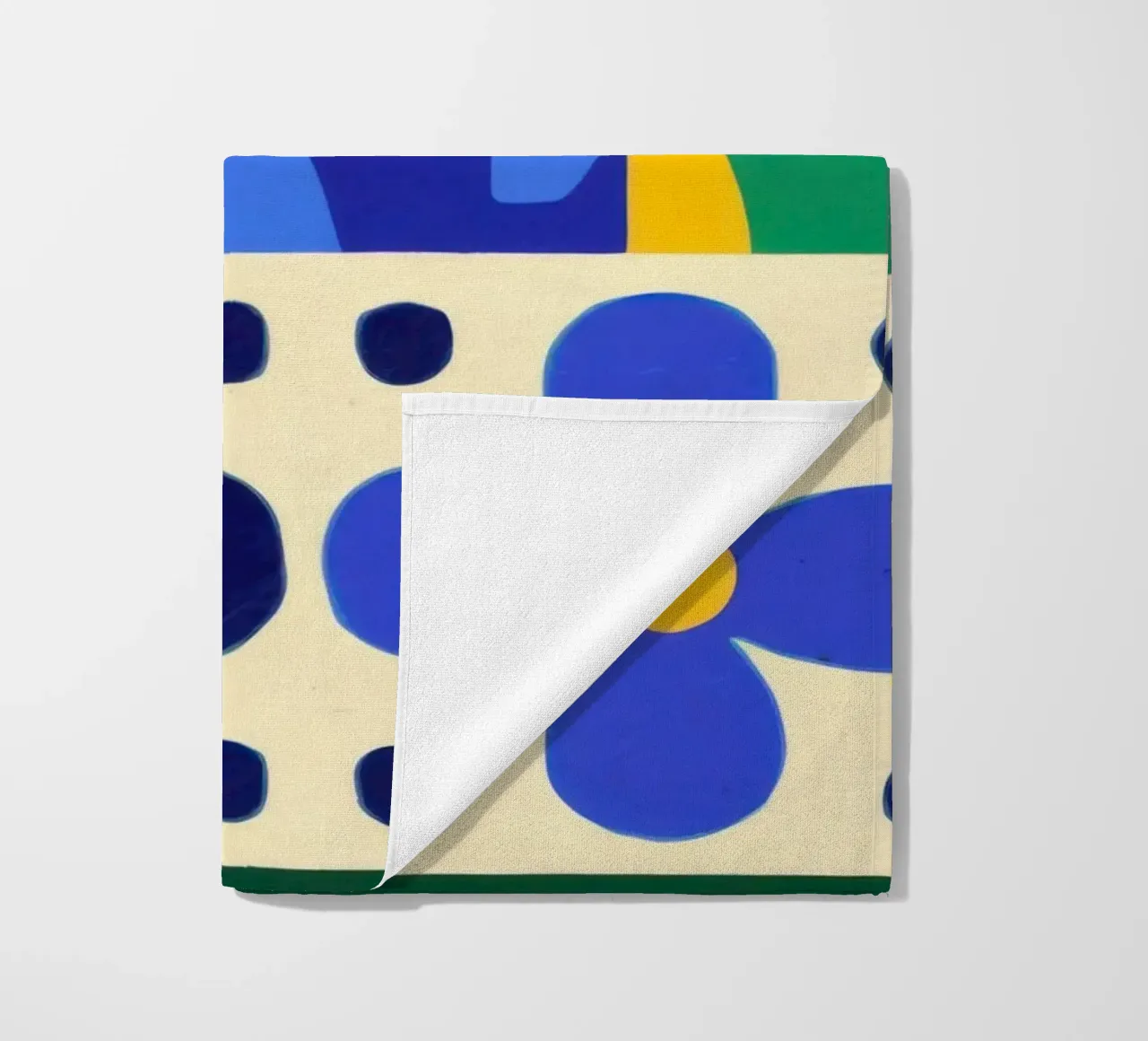 Bold Folkloric Forms beach towel by Sky Velour