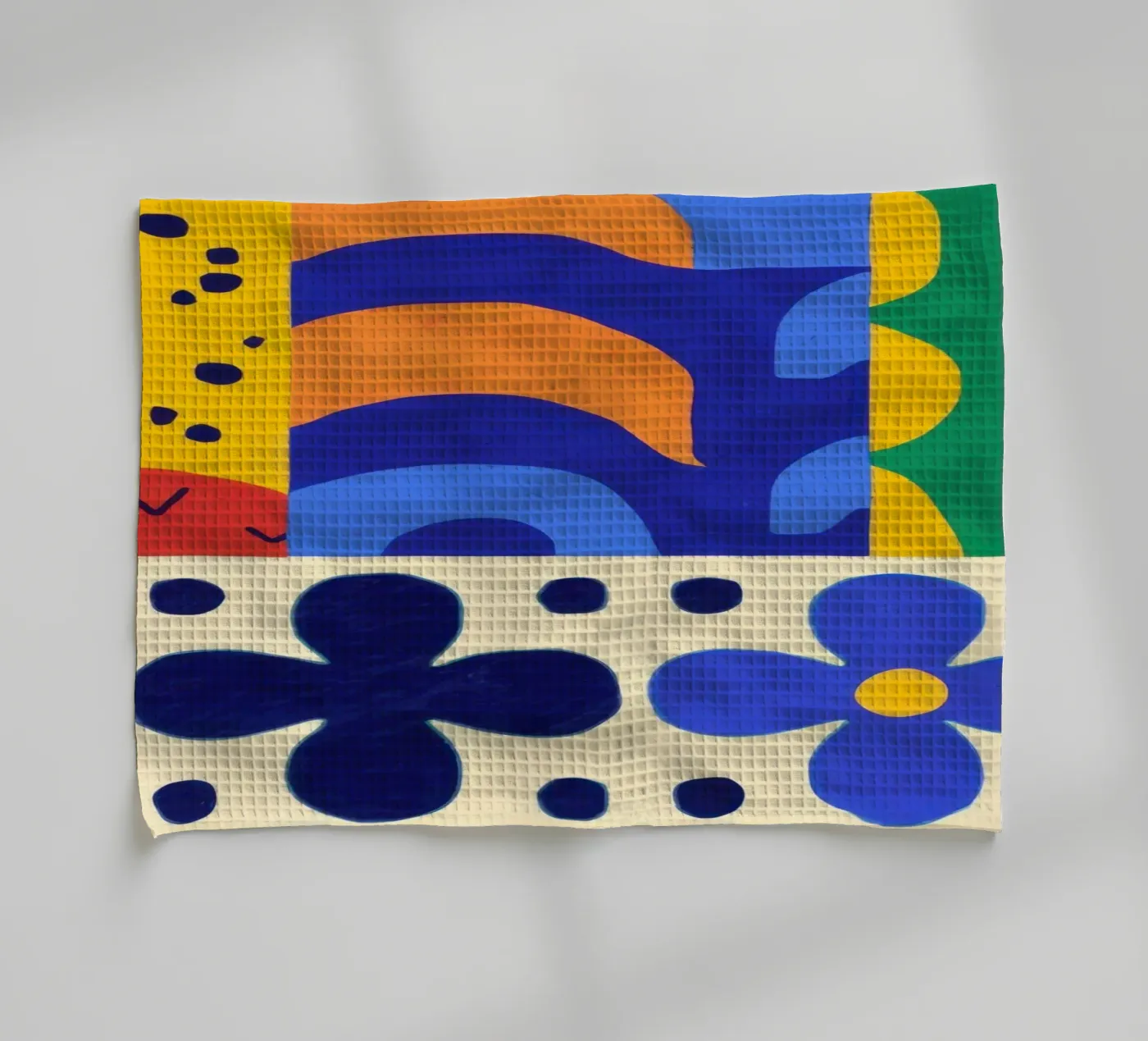 Formes folkloriques audacieuses torchon de Sky Velour