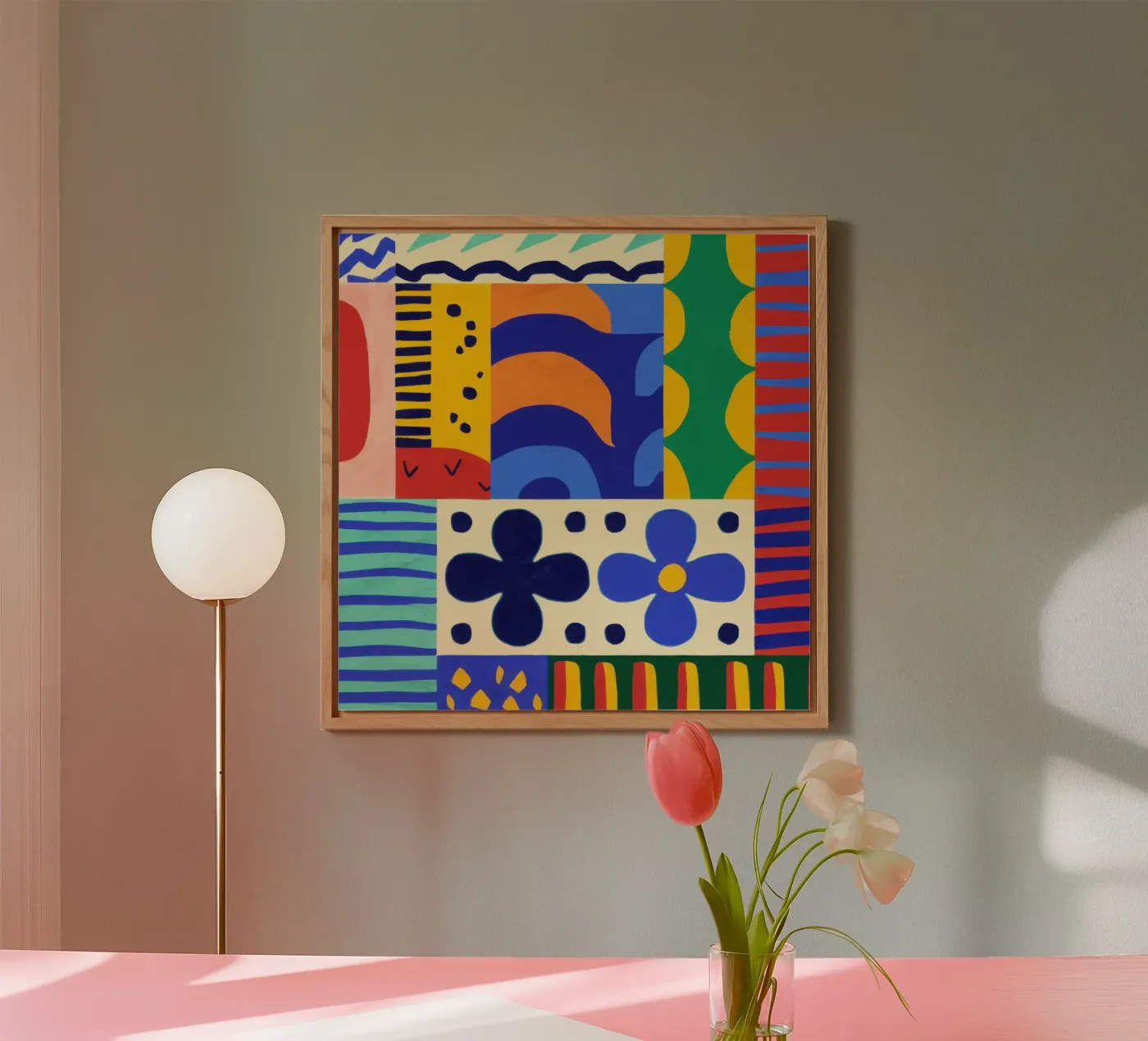 Bold Folkloric Forms forex plate by Sky Velour