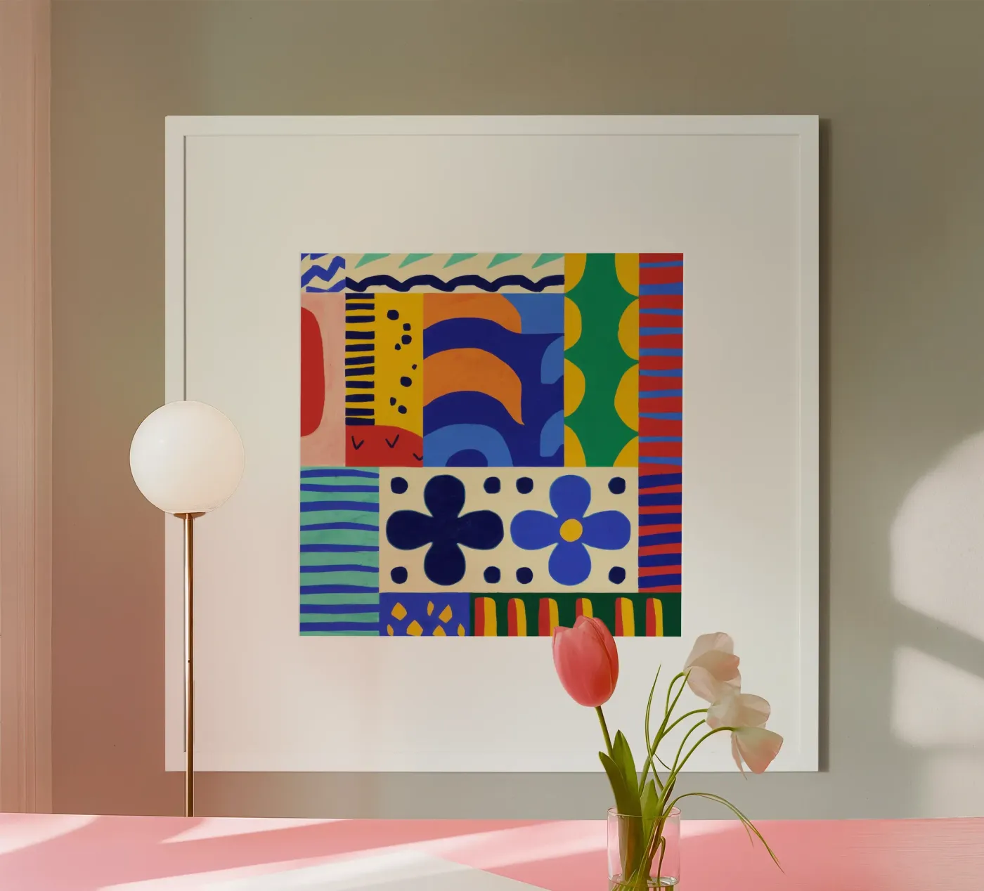 Bold Folkloric Forms poster by Sky Velour