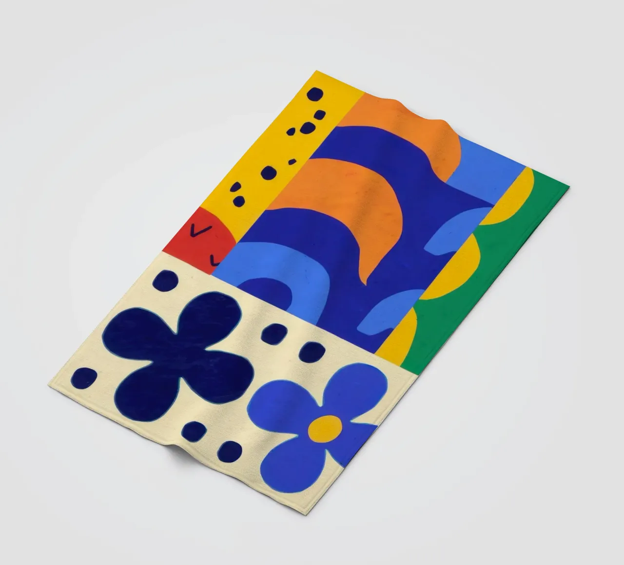 Bold Folkloric Forms Fleecedecke von Sky Velour