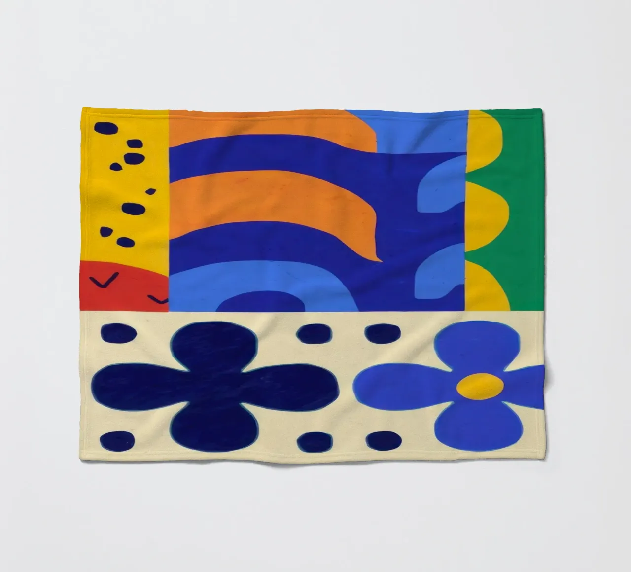 Bold Folkloric Forms Fleecedecke von Sky Velour