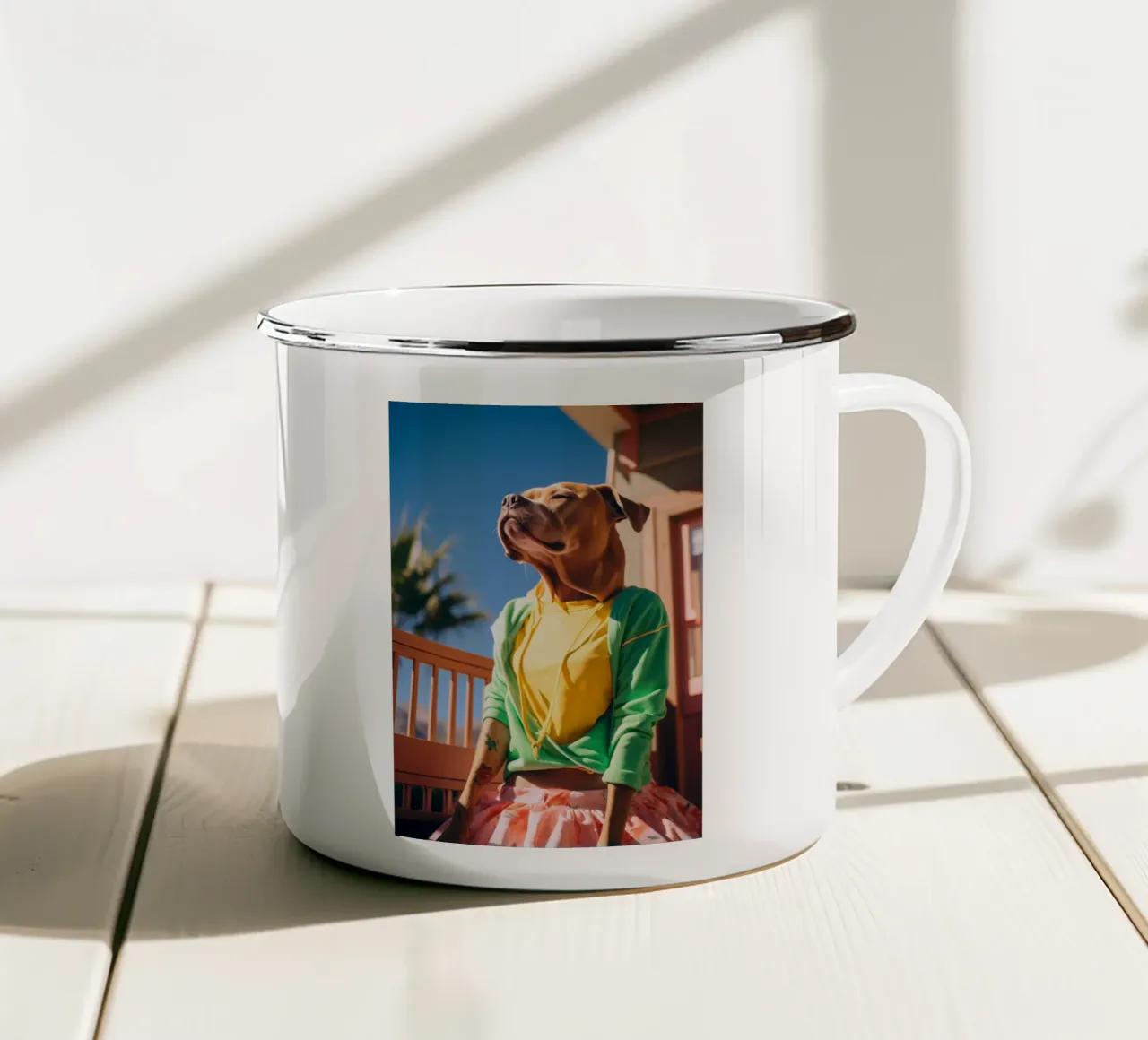 Jade taza de esmalte de Affiches Chien Originales – Dogland