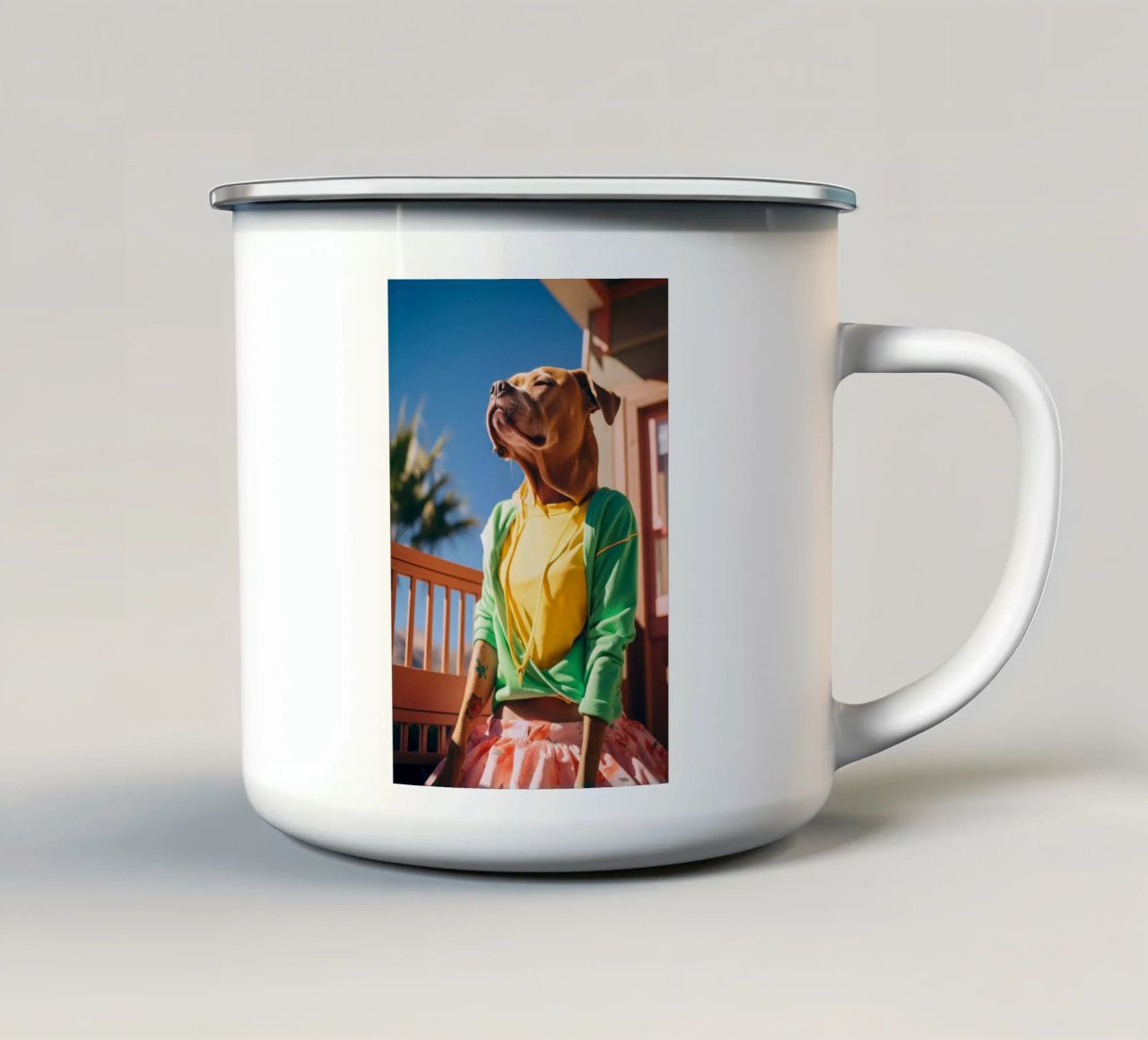 Jade tazza in smalto da Affiches Chien Originales – Dogland