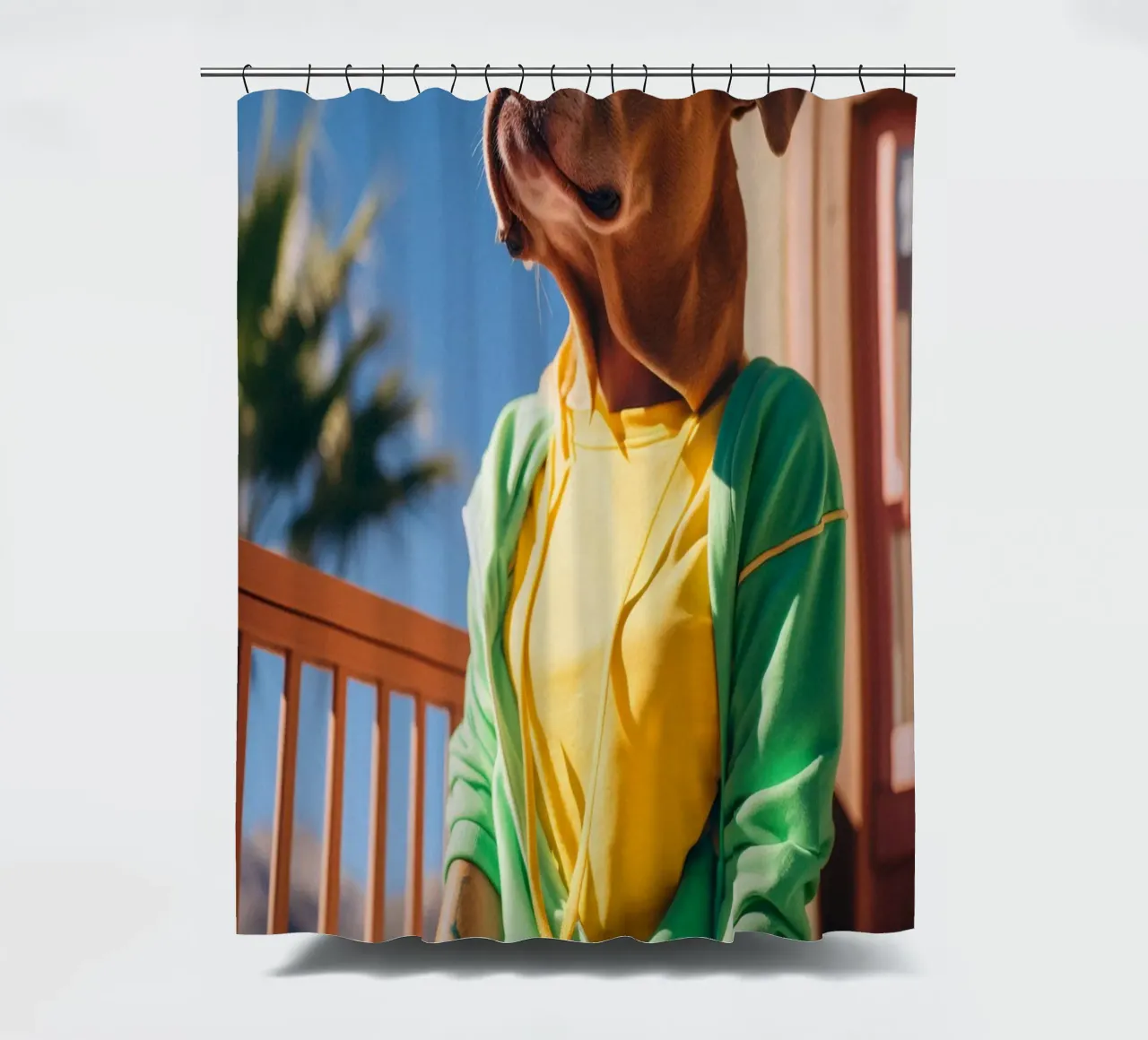 Jade Duschvorhang von Affiches Chien Originales – Dogland