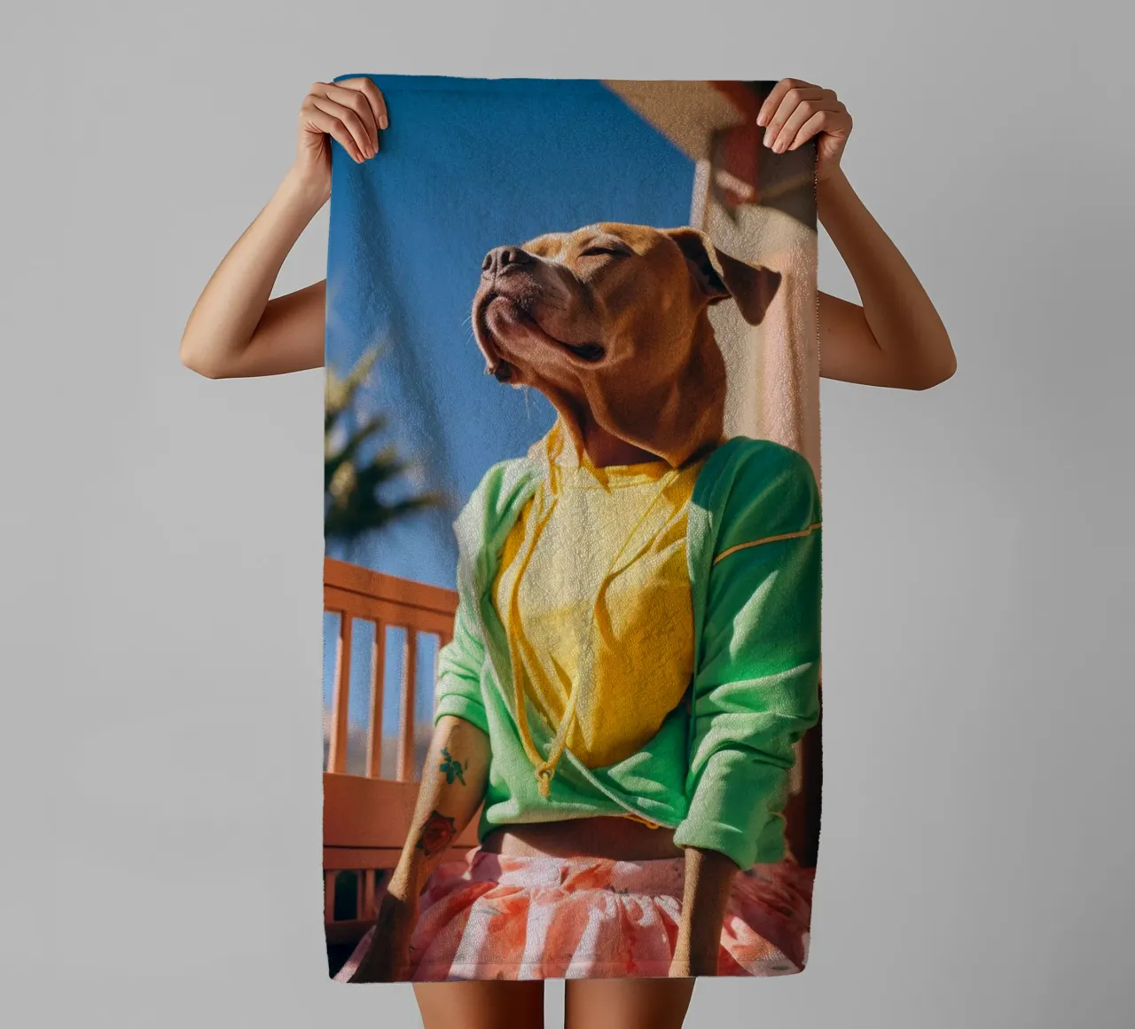 Jade asciugamano da bagno da Affiches Chien Originales – Dogland