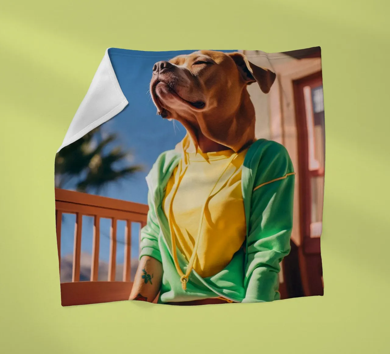 Jade coperta in pile da Affiches Chien Originales – Dogland