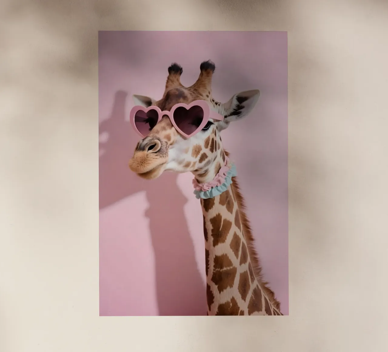 Giraffe Glam - Pink Heart Vibes backlit film by Graceful Desine