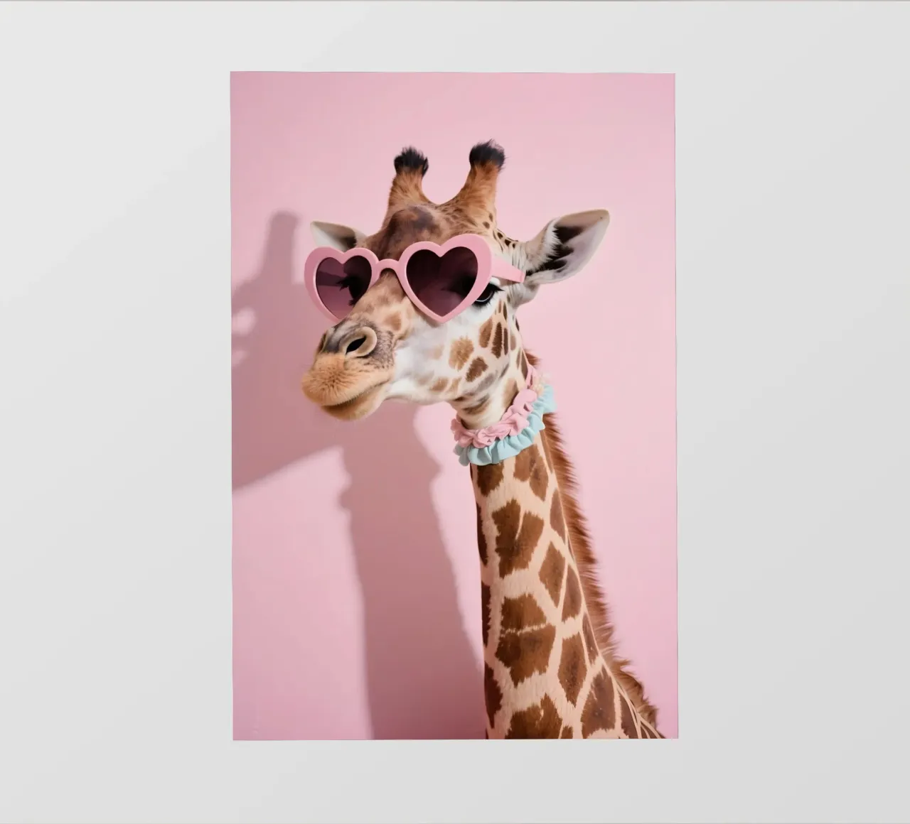 Giraffe Glam - Pink Heart Vibes backlit film by Graceful Desine